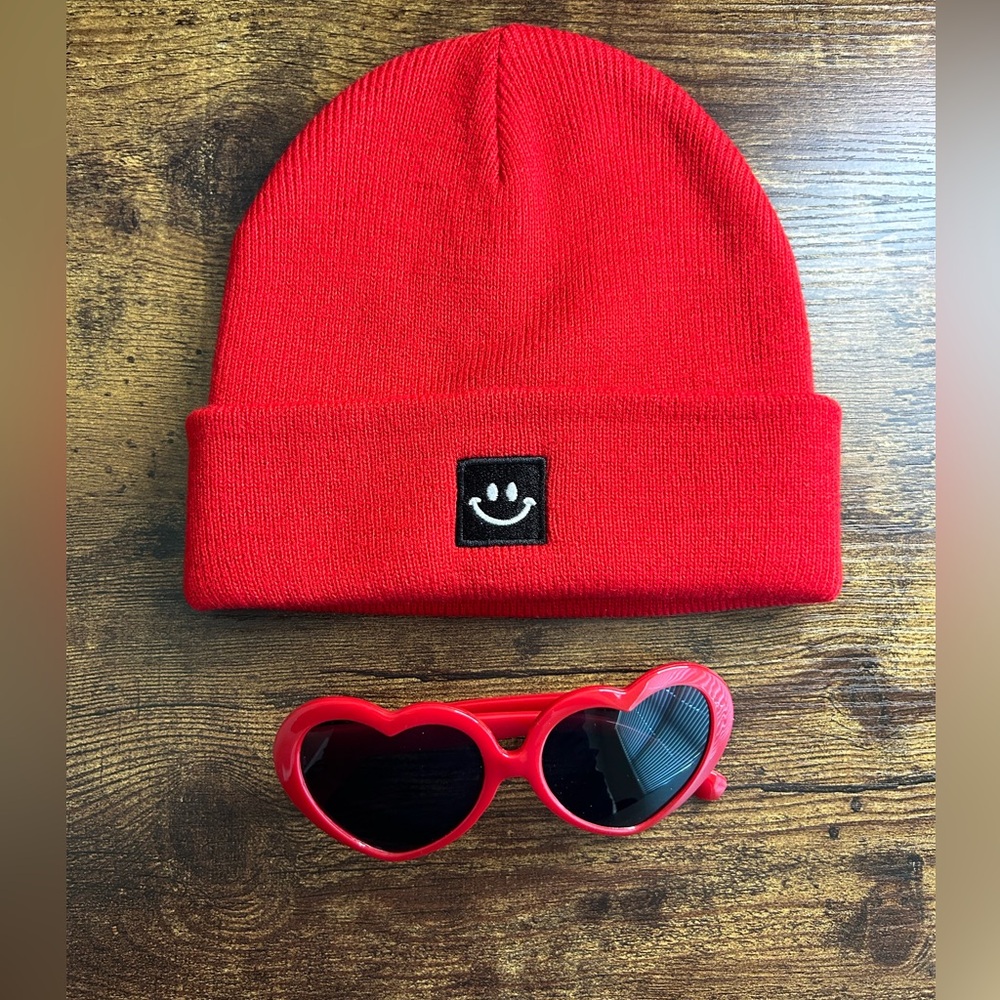 Toddler set beanie & sunglasses